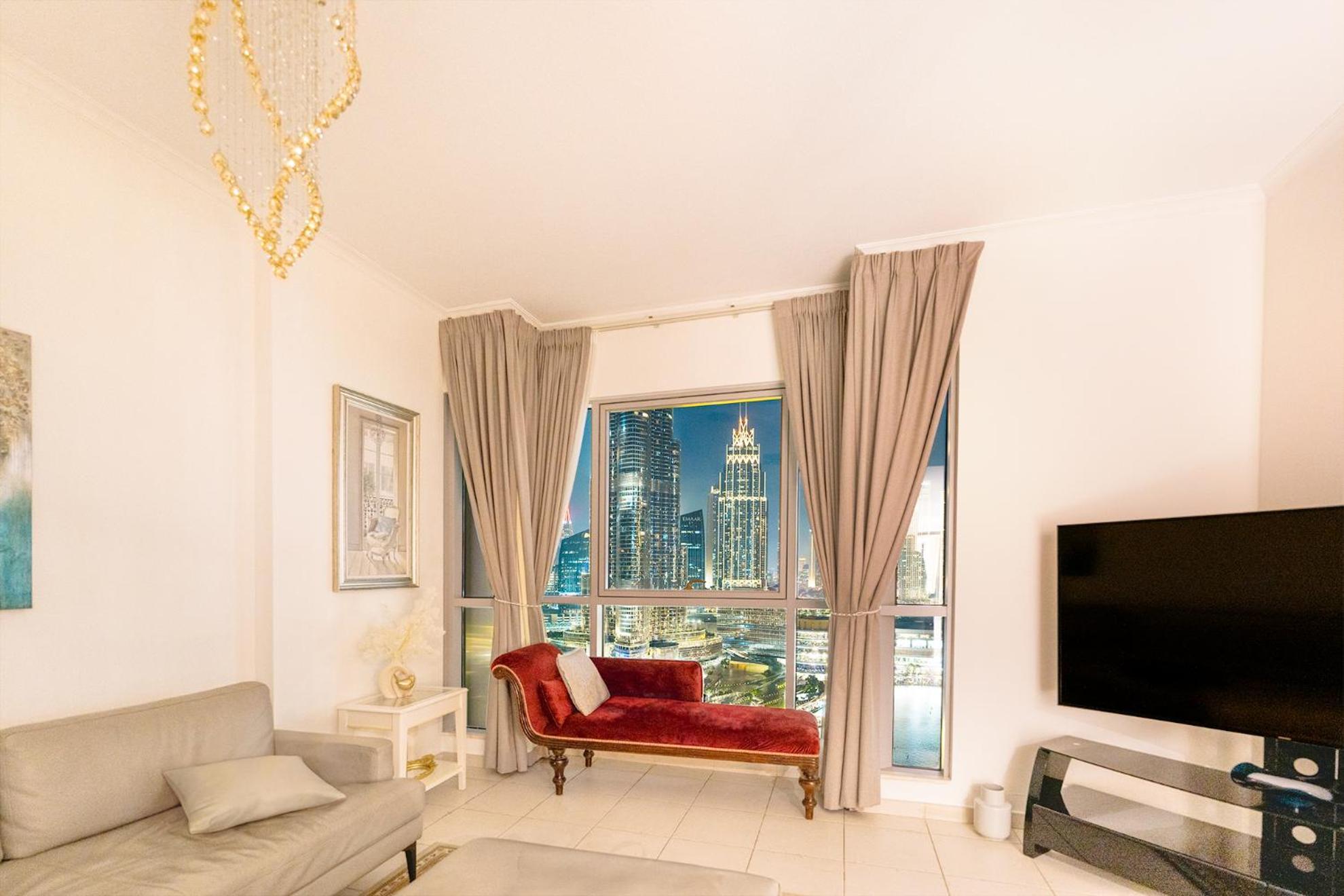 Spectacular Burj & Fountain View - Luxurious 3 Bedrooms & Maids Room - The Residences Дубай Экстерьер фото