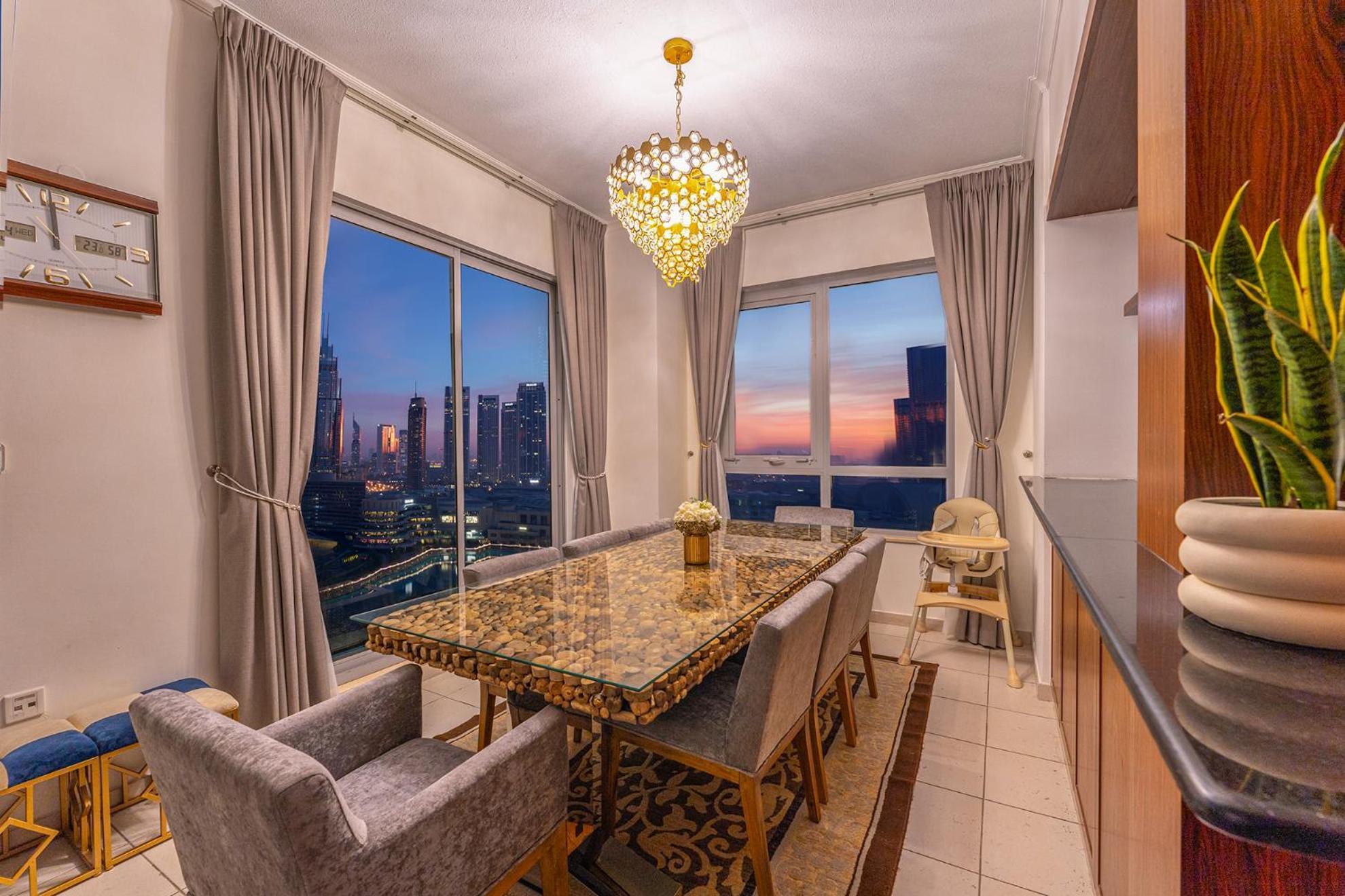 Spectacular Burj & Fountain View - Luxurious 3 Bedrooms & Maids Room - The Residences Дубай Экстерьер фото
